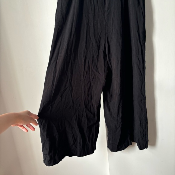 Kachel x Anthropologie Ruffled Jumpsuit Wide Leg in Black - Picture 9 of 13